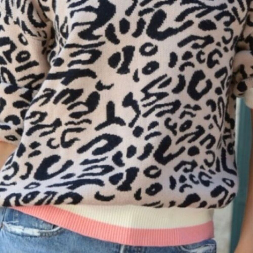 Leopard Varsity Sweater - Picture 6 of 13